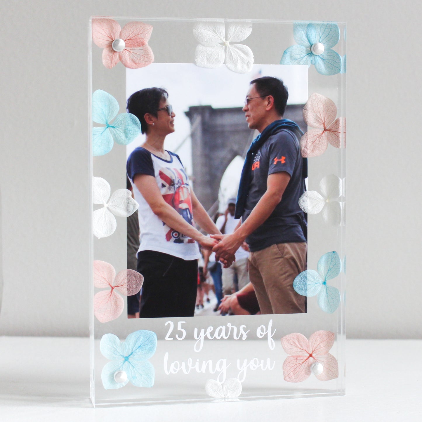 personalized gift ideas personalised flower photo frame pressed flower photo frame anniversary frame silver anniversary gift