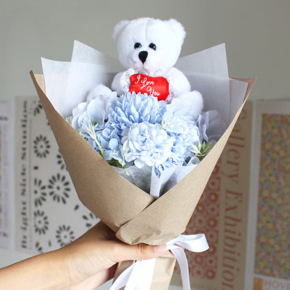 Mini I Love You Bear Bouquet everlasting bouquet plush bouquet bear bouquet gift ideas valentines day bouquet just because bouquet flowers for her