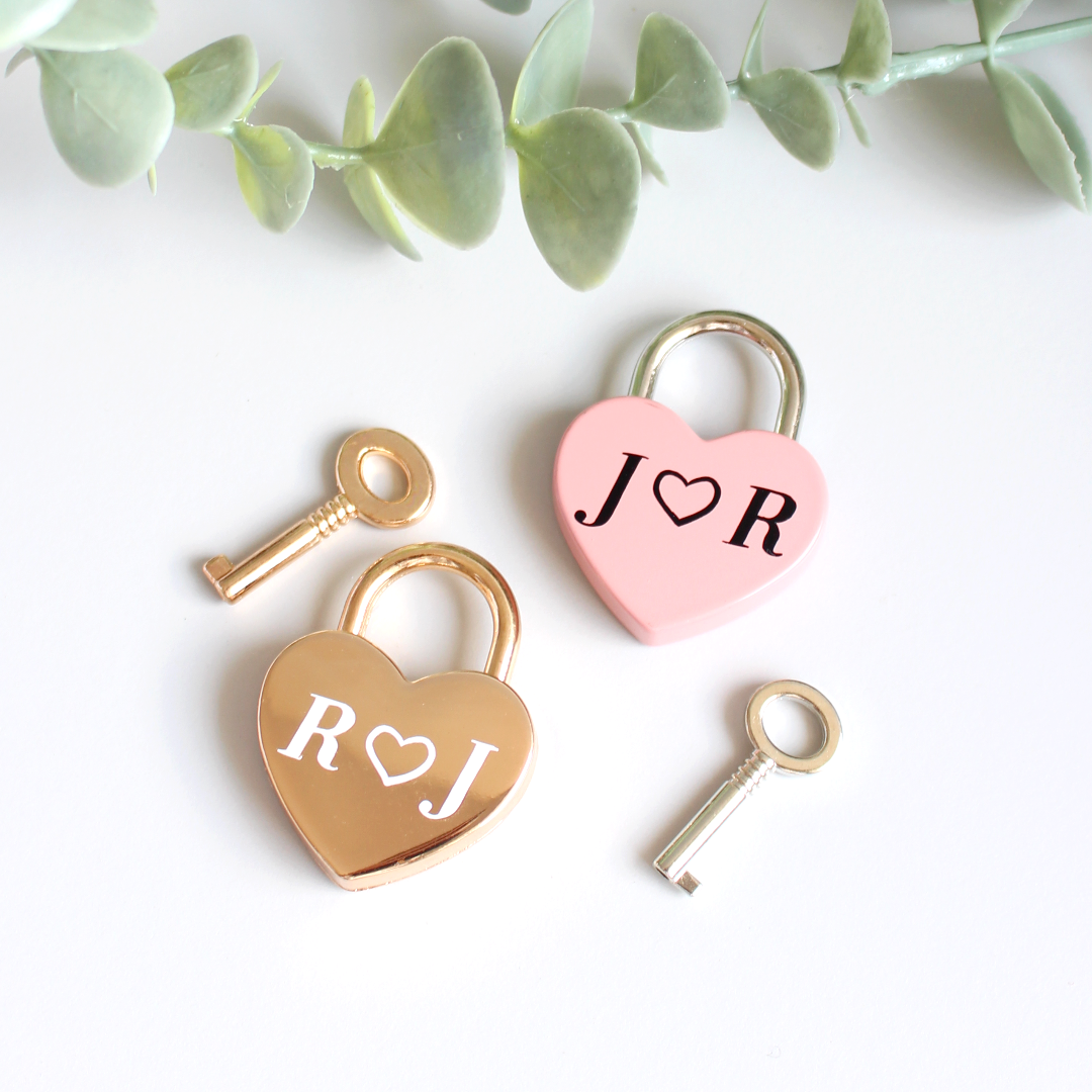 Personalized padlock, Heart Lock, Custom Lock Gift, Anniversary gift for Boyfriend, valentine's day gifts, valentine's day heart padlock locked in love padlock