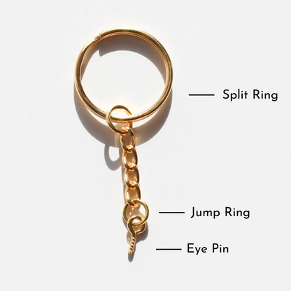 Gold Keychains & Eye Pins (New)