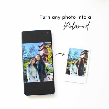 turn any photo into a polaroid personalised polaroid prints