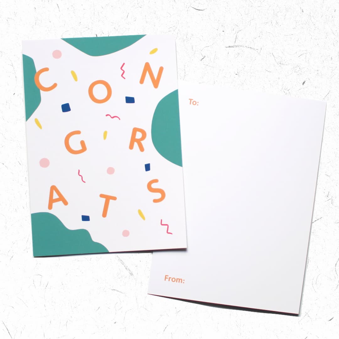 congrats greeting card graduation gift