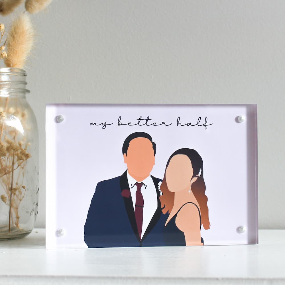 personalised digital drawing frame couples gift couples frame anniversary gift frame personalised couples gift digital drawing couple