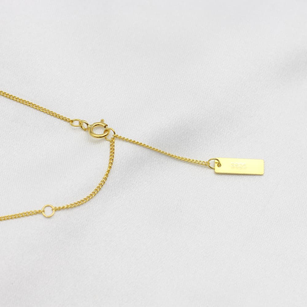 dainty sterling silver chain necklace elegant 18k gold plated chain necklace moon pendant necklace 18k gold plated necklace