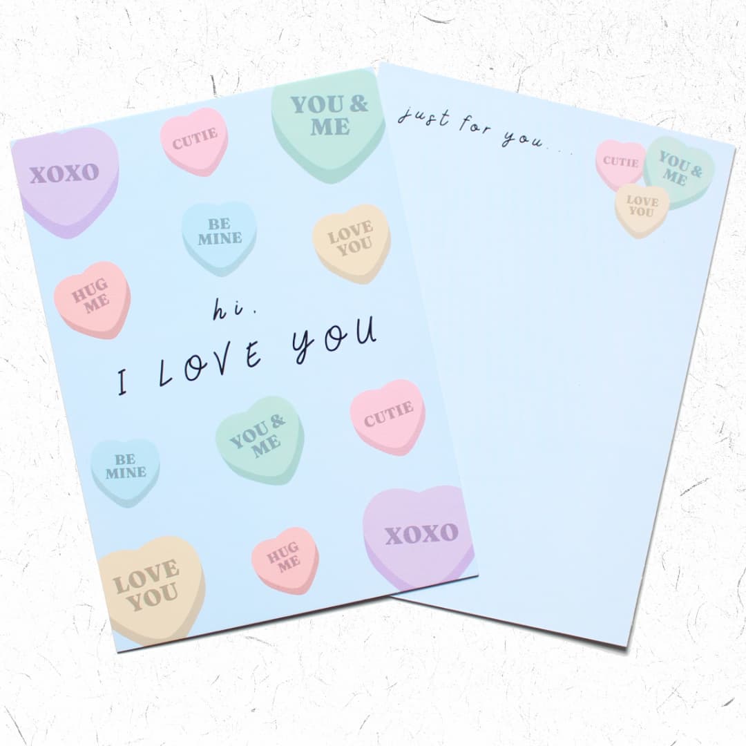 greeting postcards pastel theme cute card designs i love you greeting card valentine's day greeting card