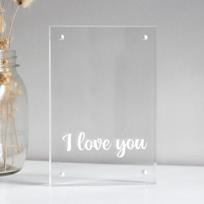 mothers day gift ideas gift ideas for mum gifts for her clear acrylic photo frame anniversary frame personalised frame acrylic photo frame