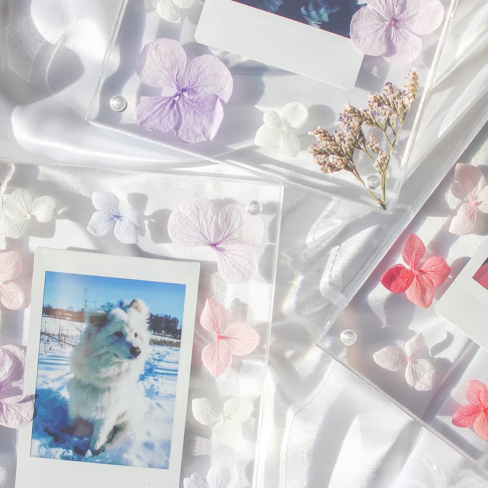 Personalised Polaroid Photo Frame Pressed Flower Frame Homeware