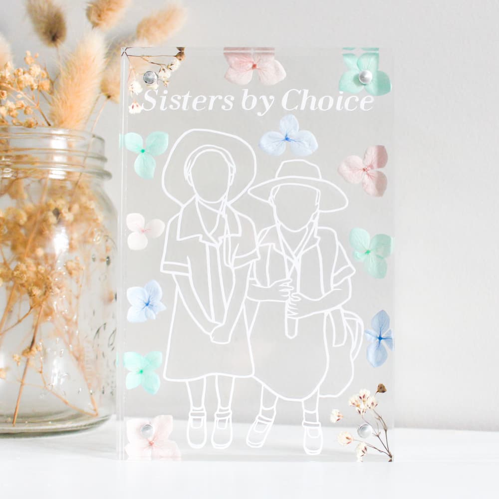 personalised line art frame acrylic line art frame best friend gift ideas gift ideas for her personalised frame friendship anniversary gift ideas