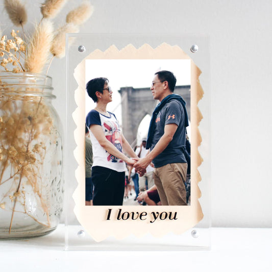 personalised painted photo frame acrylic photo frame acrylic photo block painted frame gift ideas present ideas for her couple gifts.jpg
