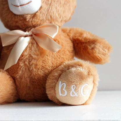 personalised teddy bear personalised bear anniversary gift bear valentines day bear valentines day personalised bear personalized plush bear 