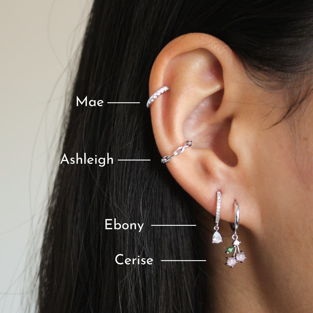 sterling silver ear cuff sterling silver jewellery ear stacking ideas