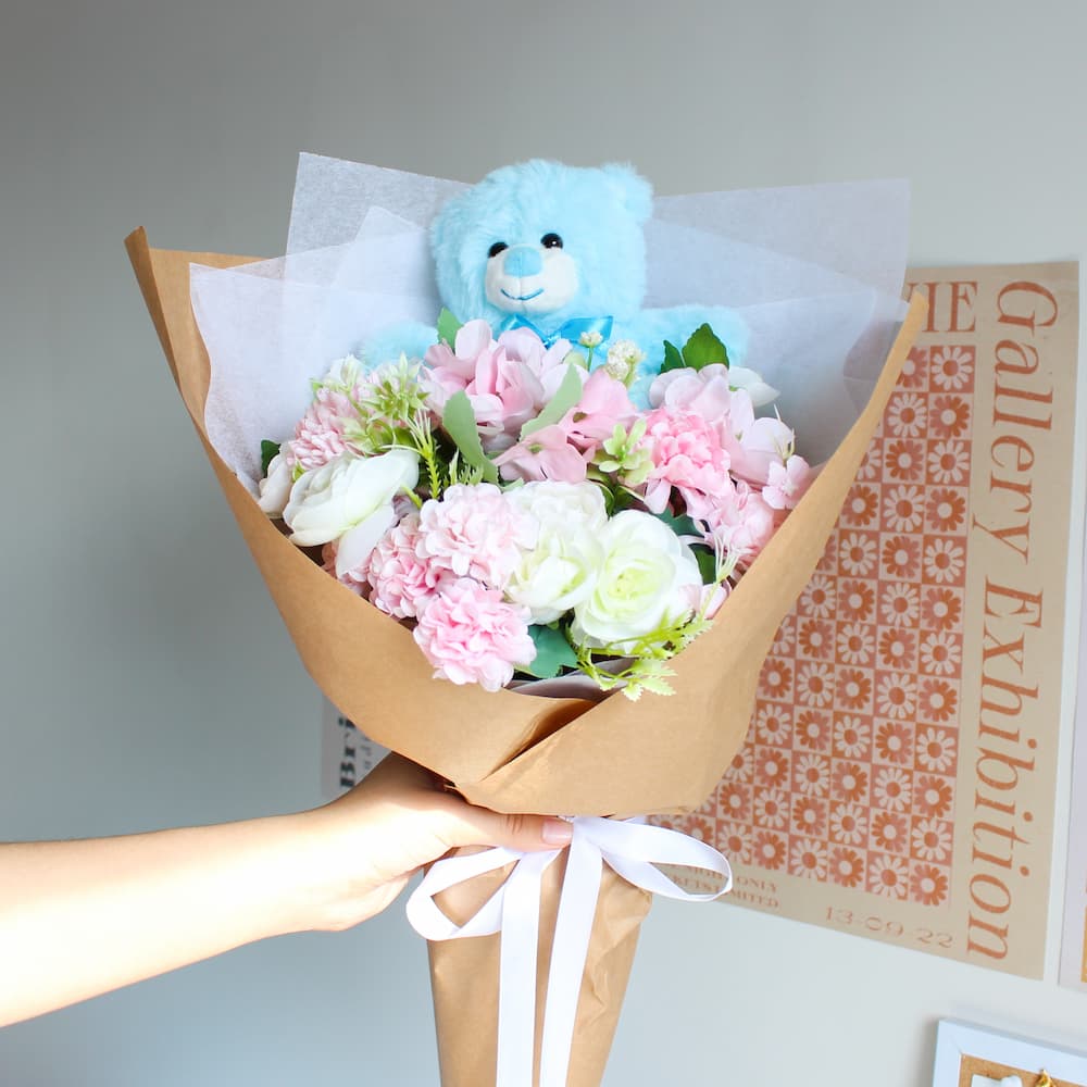 teddy bear bouquet just because gift anniversary gift bouquet with bear birthday gift bouquets sydney plushie bouquet bear bouquet everlasting bouquet