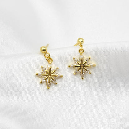 flower studs sterling silver gold plated sterling silver elegant earrings elegant star stud earrings sterling silver