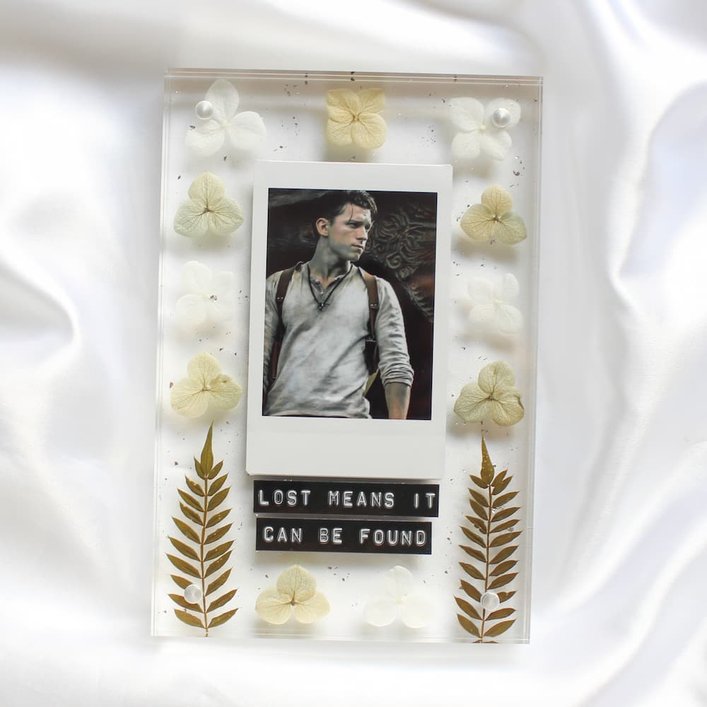 Personalised Flower Polaroid Frame